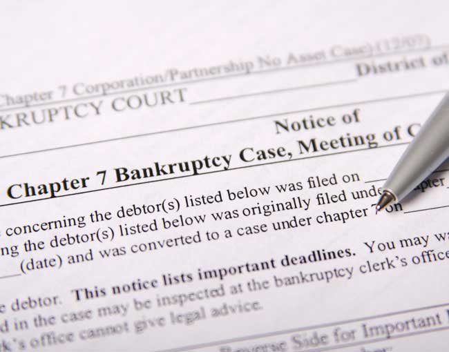 Chapter 7 bankruptcy form