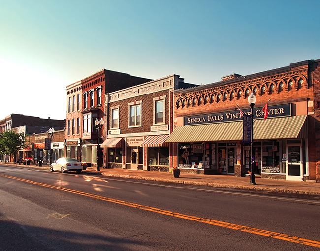 Main street in small-town America